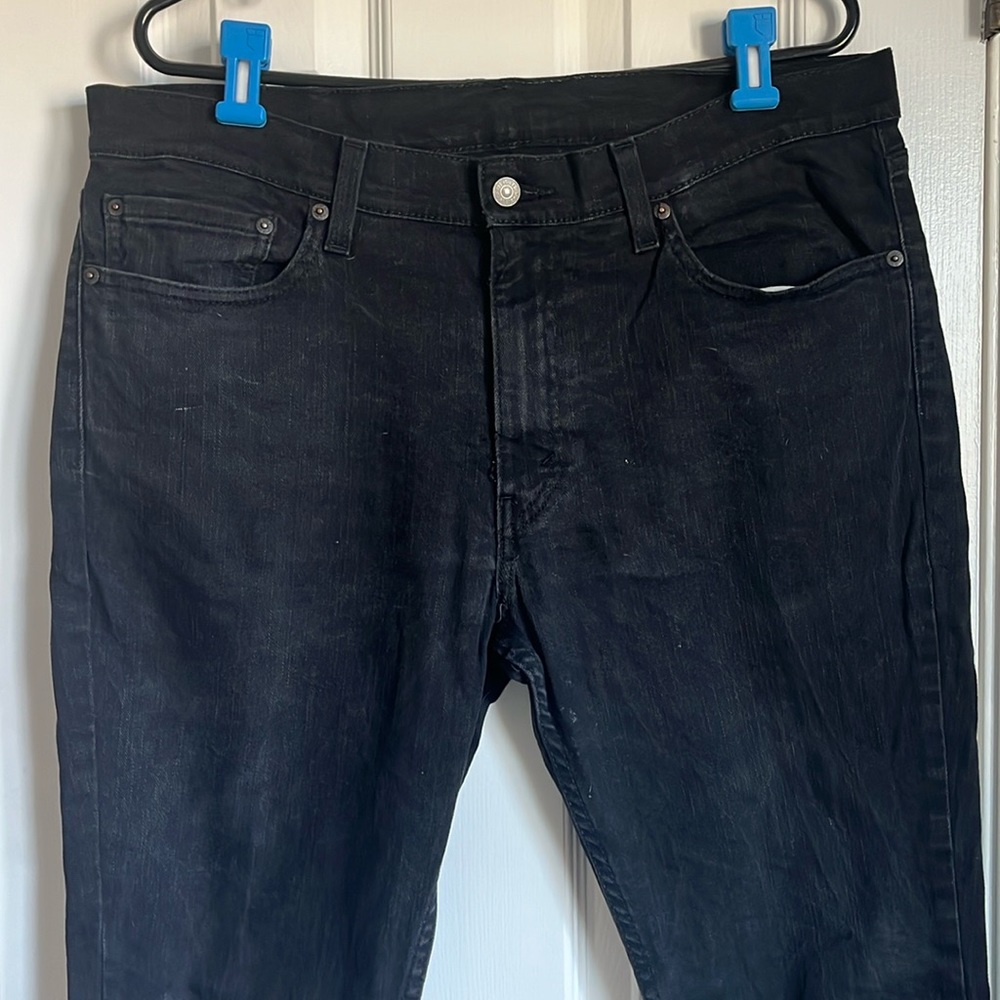 Levi Strauss Black Denim Jeans 36x30
